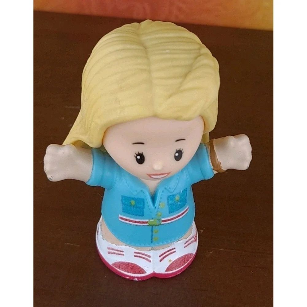 Fisher‎ Price Little People  Barbie Dreamhouse  Girl Blonde Hair And Blue Shirt